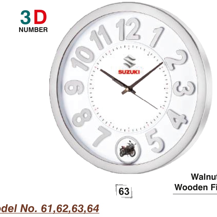 Right Delux Pendulum Wall Clock With Ad. Model 63