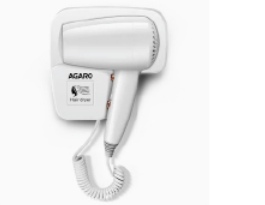 AGARO HD1417 Wall Mounted Hair Dryer 1400W (Item No. 34142)