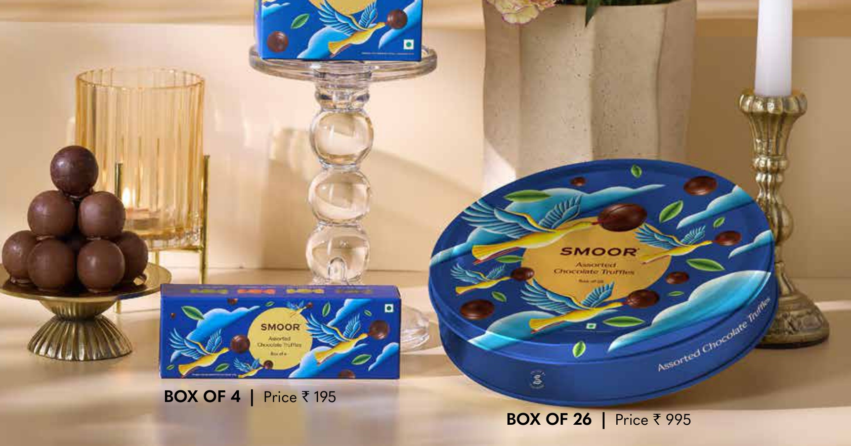 SMOOR Assorted Chocolate Truffles - Box of 4