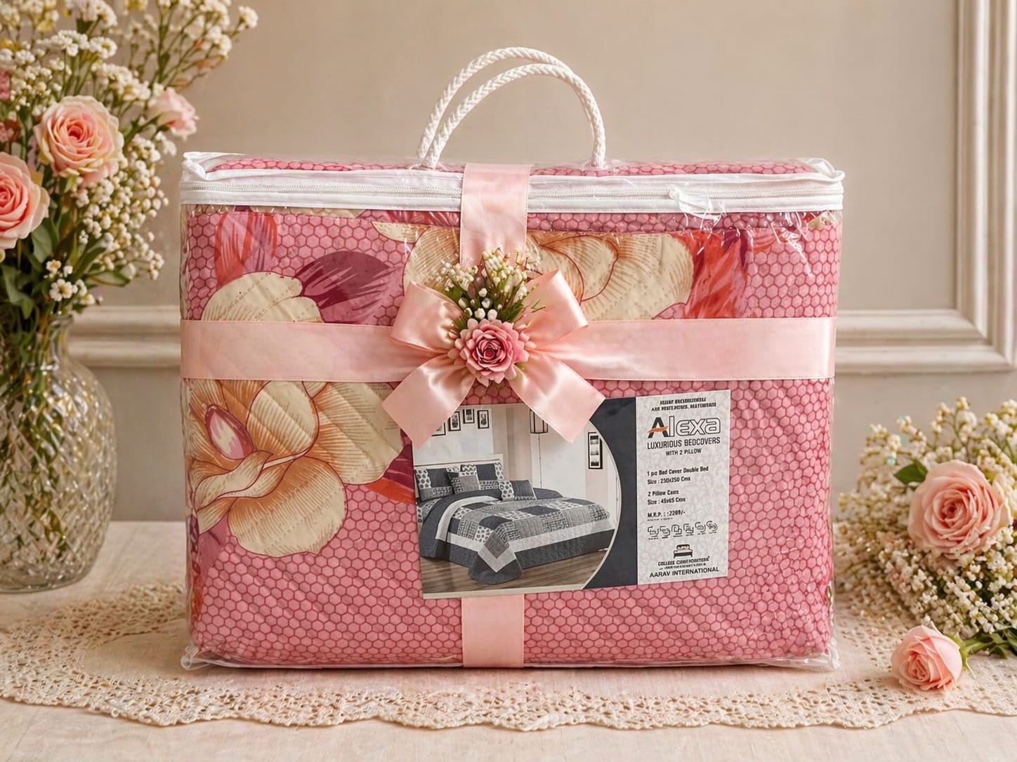 Alexa 3-Piece Quilted Bedcover Set