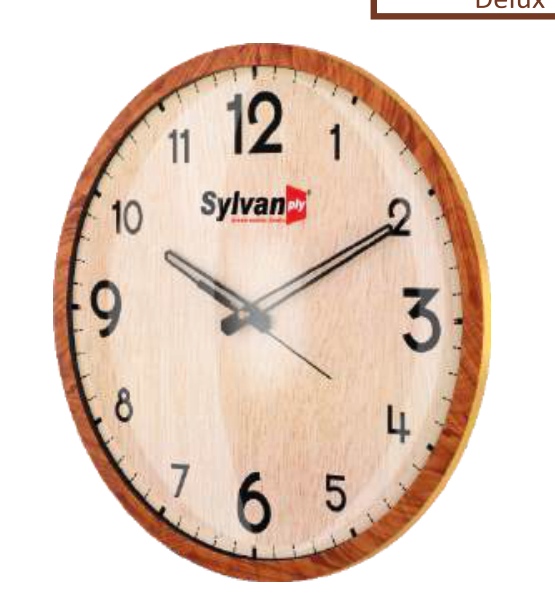 Right Delux Wall Clock (Acrylic Dome Glass) Model 03