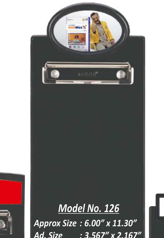 Right Delux Clip Board With Ad. Model 126