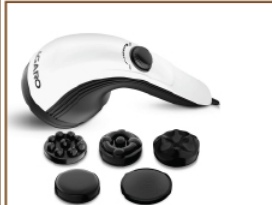 AG Atom Plus Electric Handheld Full Body Massager - Black (Item No. 34237)