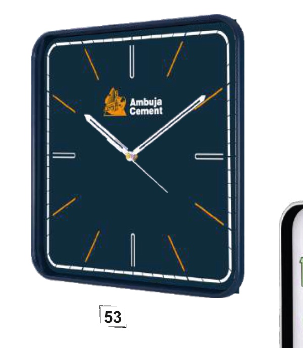 Right Delux Wall Clock (Acrylic Dome Glass) Model 53