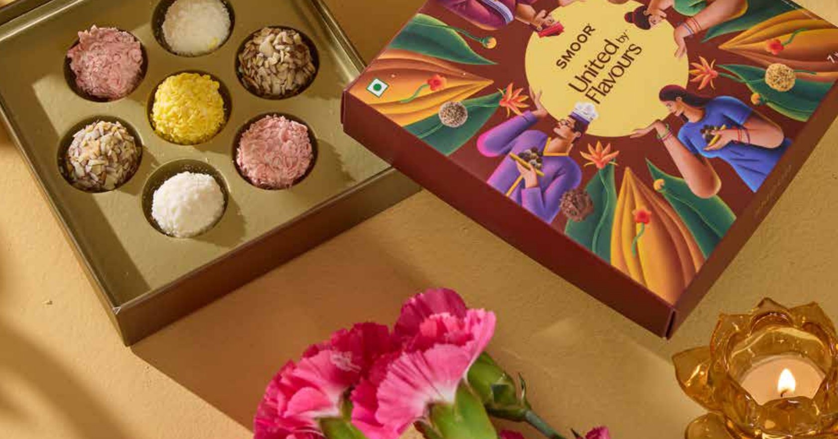 SMOOR Assorted Handcrafted Mithai Truffles - Pack of 7