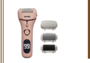AG Callus Remover with 3 Interchangeable Head Rollers - CR1727 - Pink (Item No. 34163)
