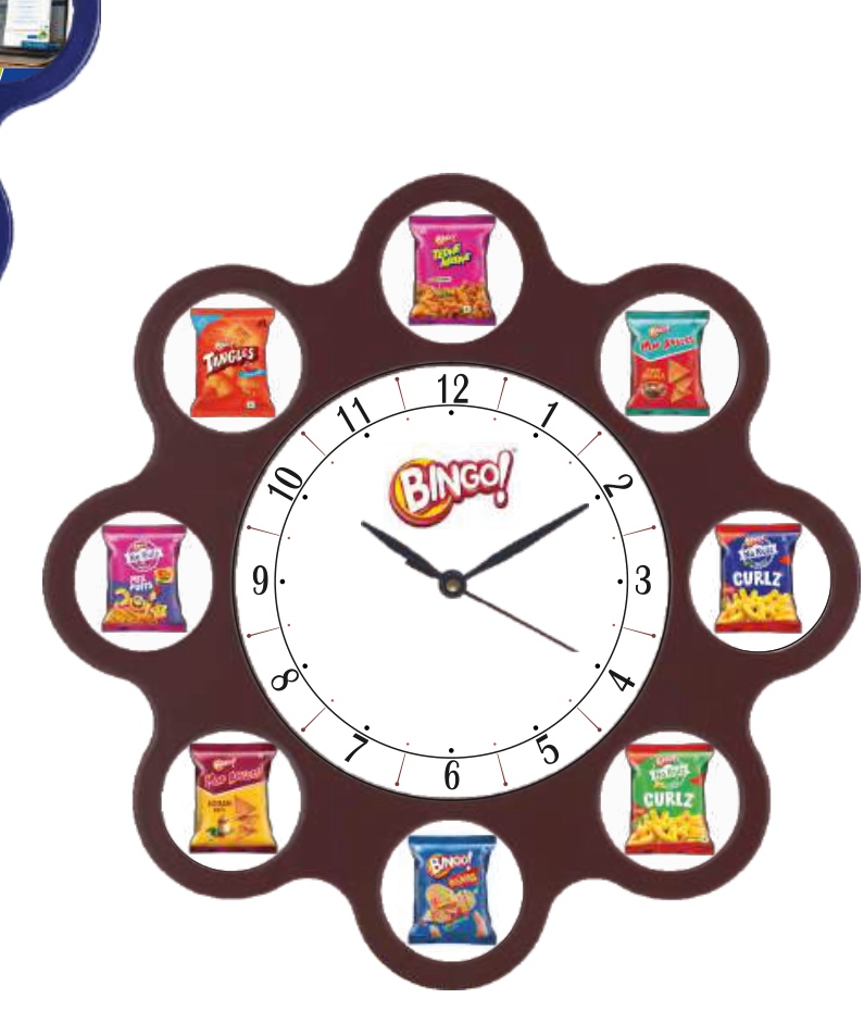 Right Delux Wall Clock With Acrylic Glass Model 69