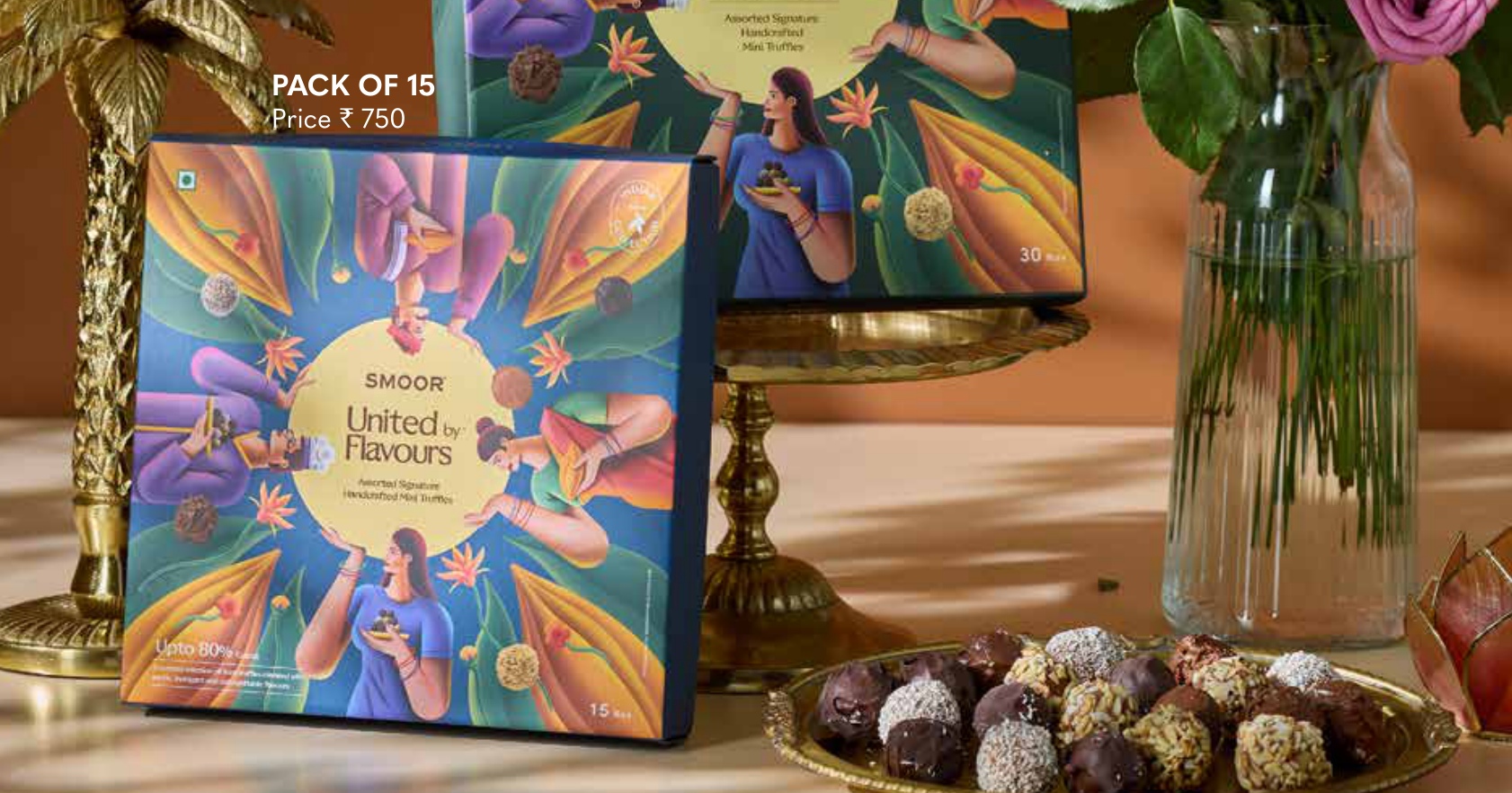 SMOOR Assorted Handcrafted Mini Truffles - Pack of 15