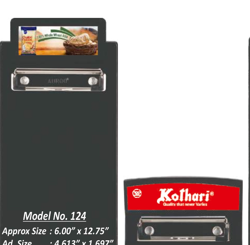 Right Delux Clip Board With Ad. Model 124