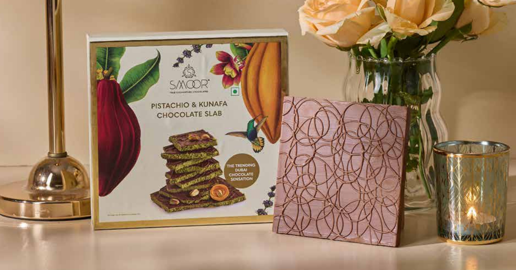 SMOOR Pistachio & Kunafa Chocolate Slab